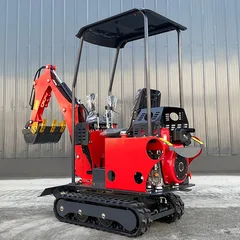 TT08 Mini Excavator, Low Ground Pressure, Ideal for Courtyard/Indoor/Greenhouse Work