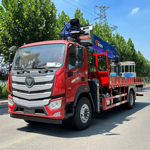 30m Aerial Work + 8-ton Crane Integrated Vehicle, Foton Auman Chassis, Yuchai 240HP