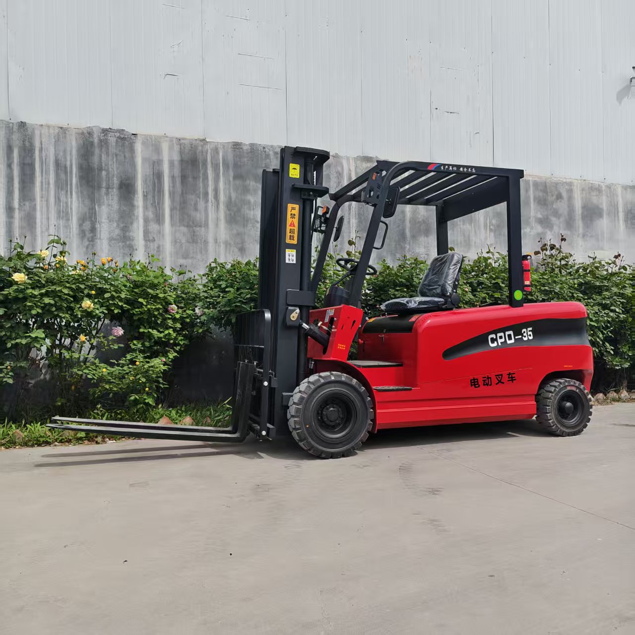 Sit-down Electric Forklift, Lead-acid/Lithium Battery Optional, Fast Charging, 5 Hours Working Time