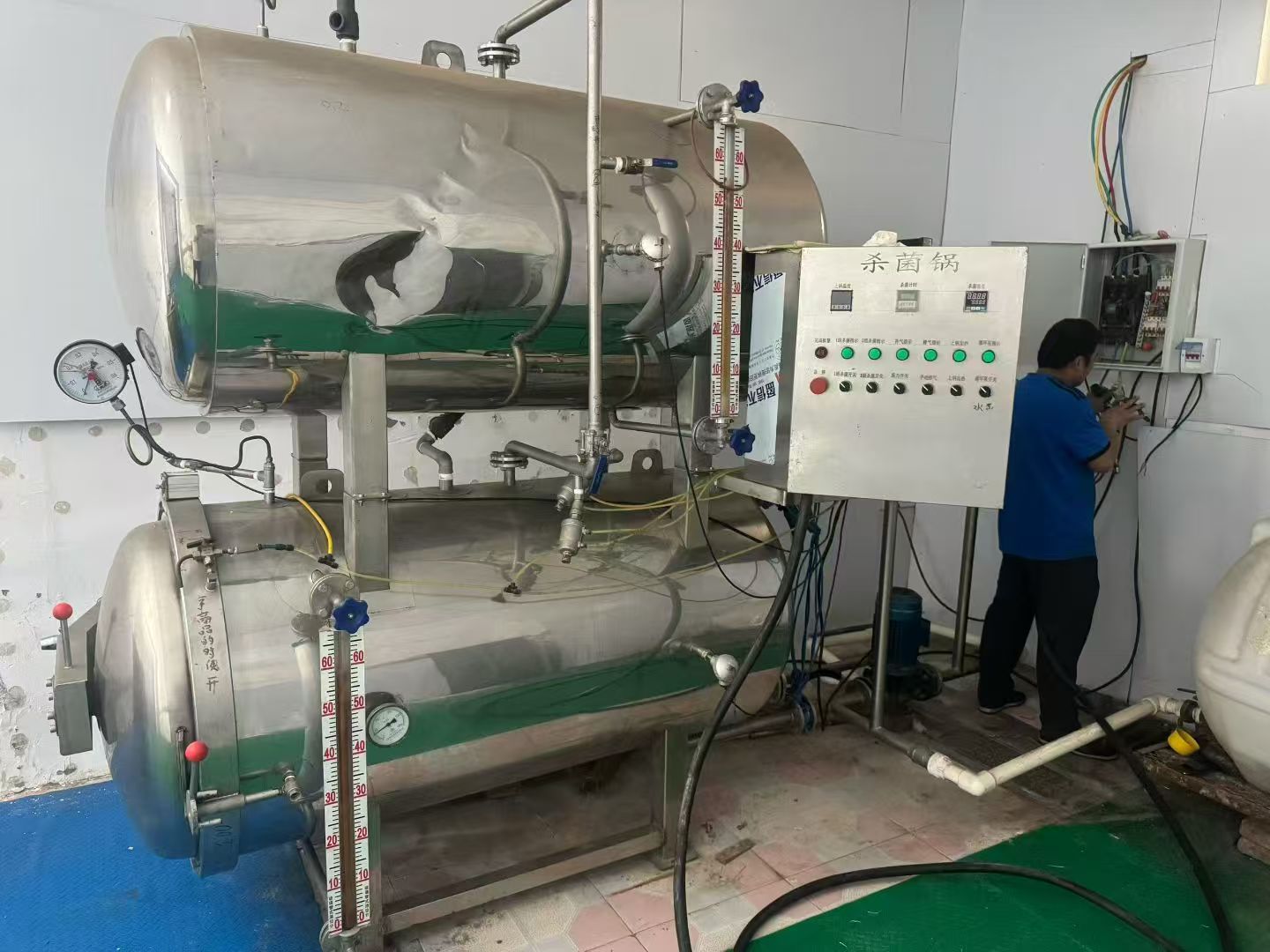 fully automatic double-layer water bath retort sterilizer