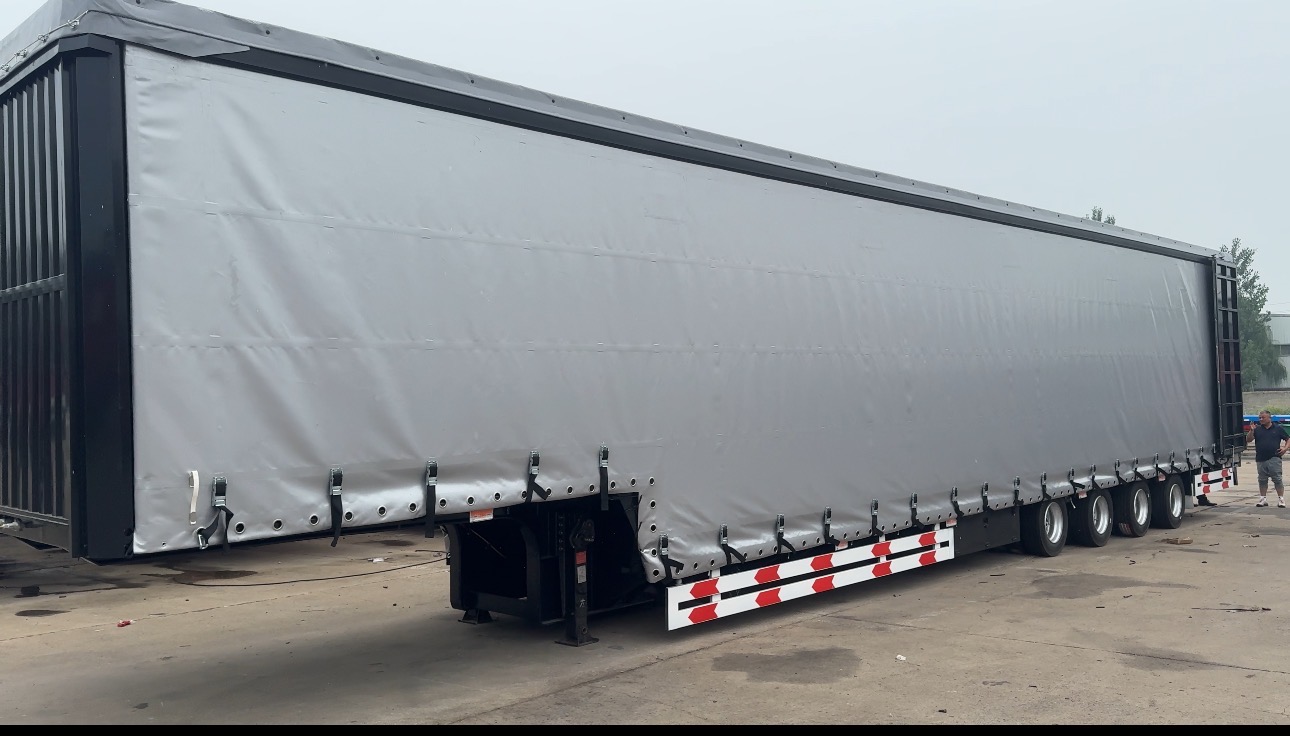 curtain‑side semi‑trailer