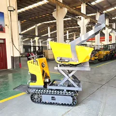 China Automatic Tracked Mini Dumper Adjustable Dump Truck 4x4 Mini Dumper Crawler Wholesale High Efficiency Mini Dumper 500kg