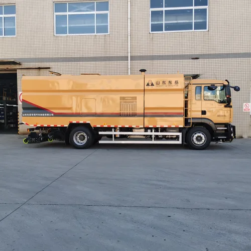 High-efficiency Municipal Sanitation Vacuum Cleaner Truck, Dual-function High-pressure Washing + Vacuum