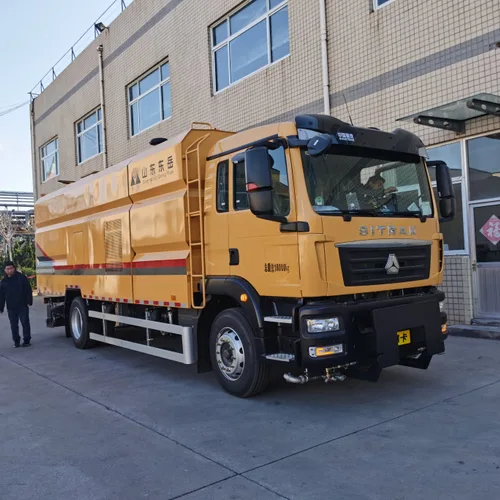 High-efficiency Municipal Sanitation Vacuum Cleaner Truck, Dual-function High-pressure Washing + Vacuum