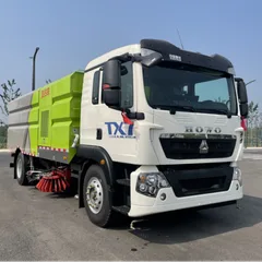 18 Ton Euro VI Sweeper Washer, Sinotruk Howo Chassis, Large Capacity Tank, Special for Municipal Road Cleaning