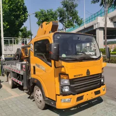Aerial Work Vehicle for Municipal Maintenance & Installation, Electric Control with Wireless Remote Control, 28m Platform