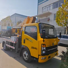 Aerial Work Vehicle for Municipal Maintenance & Installation, Electric Control with Wireless Remote Control, 28m Platform