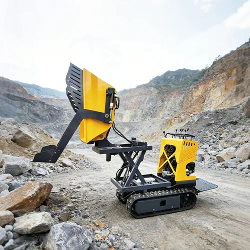 Factory Price 500kg Mini Dumper Truck Cheap Small Dumper Tipper Track Mini Crawler Dumper Hydraulic Dump Truck For Sale