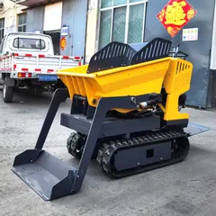 Factory Price 500kg Mini Dumper Truck Cheap Small Dumper Tipper Track Mini Crawler Dumper Hydraulic Dump Truck For Sale