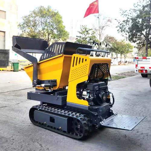 China Automatic Tracked Mini Dumper Adjustable Dump Truck 4x4 Mini Dumper Crawler Wholesale High Efficiency Mini Dumper 500kg