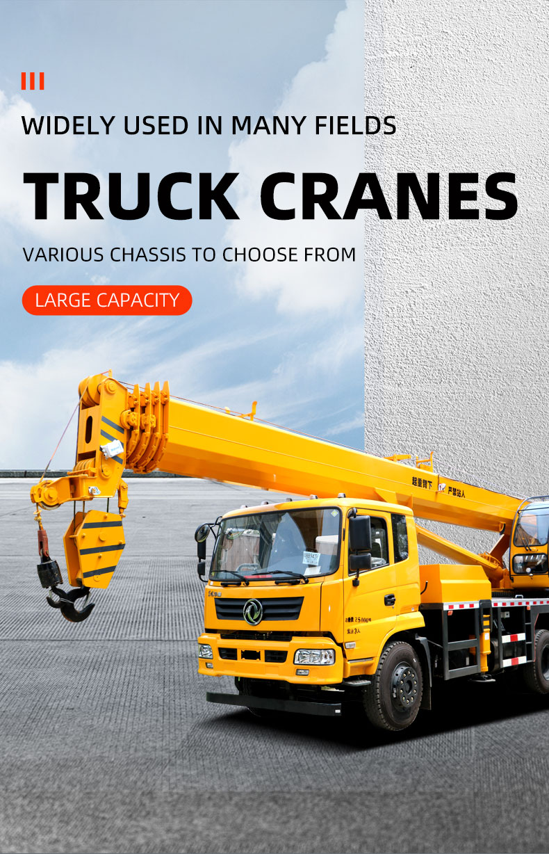 25 Tons Crane Telescopic Crane Telescopic Boom Mobile Truck Crane for Car Lift Crane Can Be Customized According to Requirements
