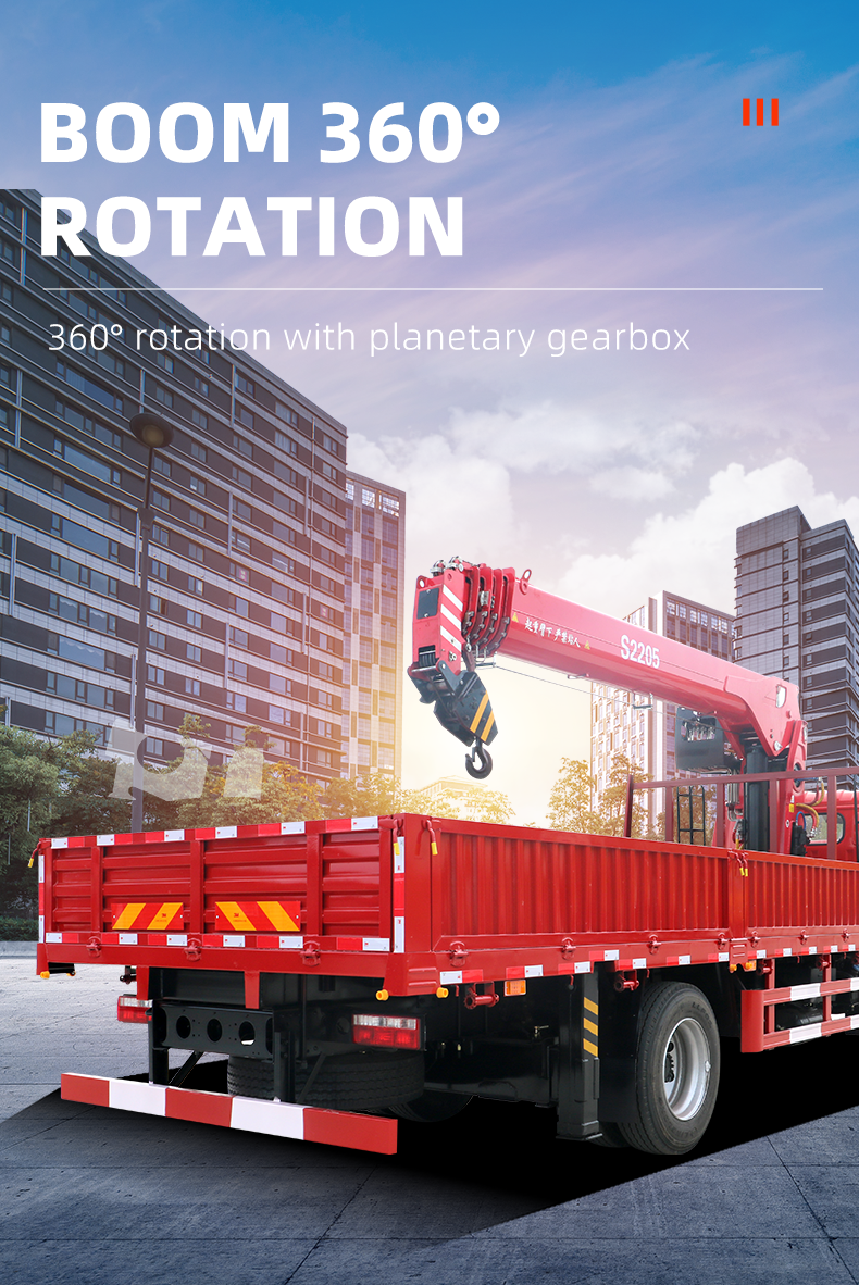 10-Ton 5-Section Boom Truck-Mounted Crane Brand New Truck Crane for Sale