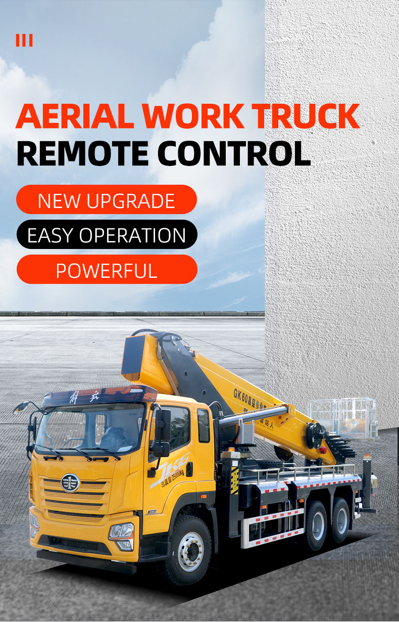60m Hydraulic Boom Truck Aerial Work Platform Lift Equipment for Outdoor Jobs