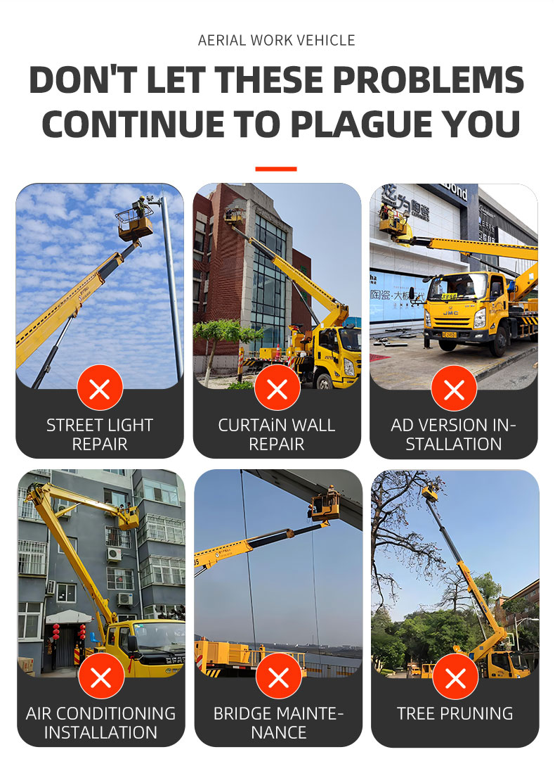 60m Hydraulic Boom Truck Aerial Work Platform Lift Equipment for Outdoor Jobs