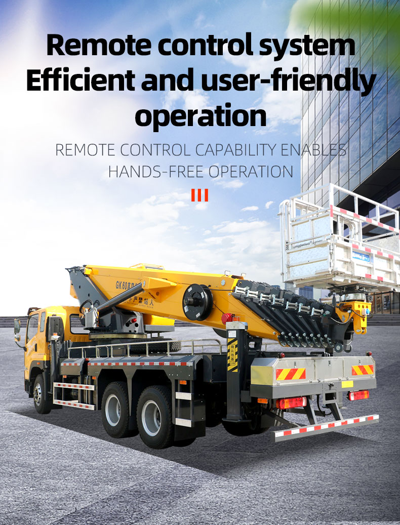 60m Hydraulic Boom Truck Aerial Work Platform Lift Equipment for Outdoor Jobs