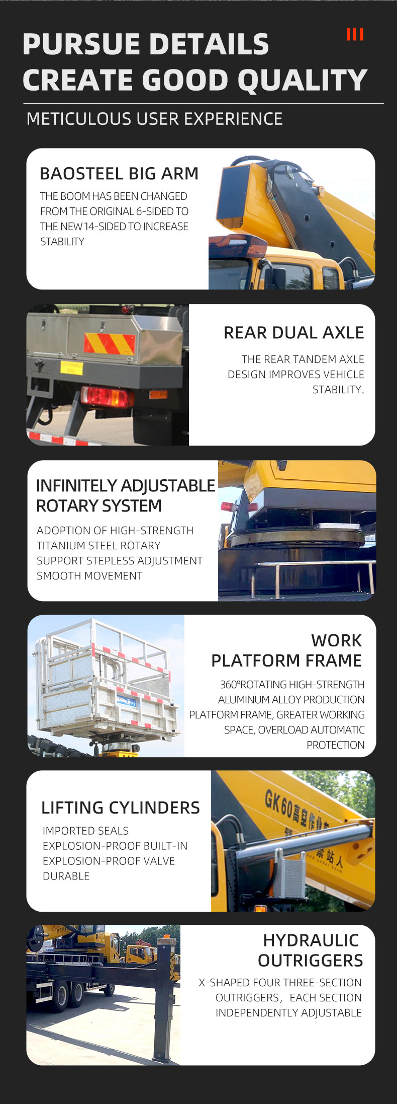 60m Hydraulic Boom Truck Aerial Work Platform Lift Equipment for Outdoor Jobs