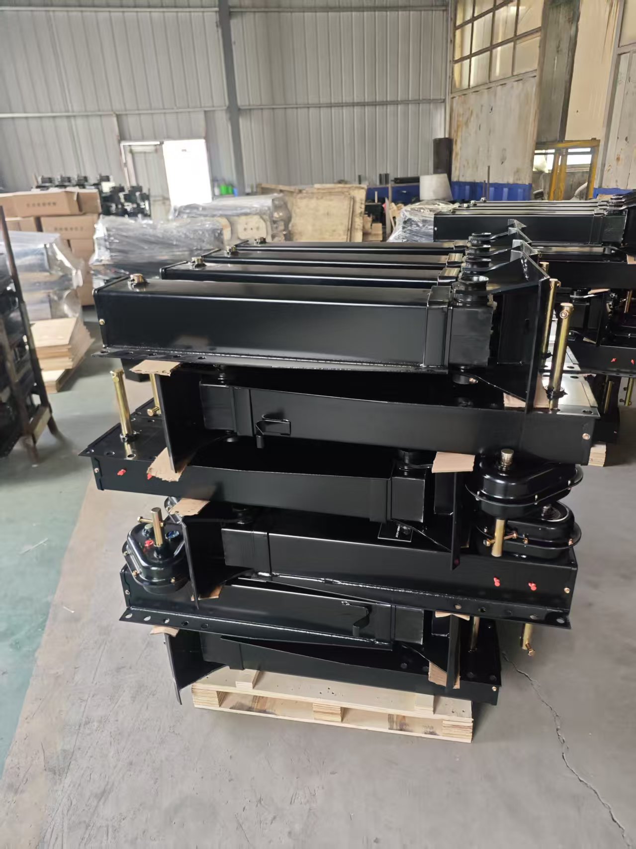 New Heavy Duty Semi Trailer Landing Gear Support Legs OEM Manufacturer 80T Max Load Capacity Powder Coating for Retrofit/Upgrade