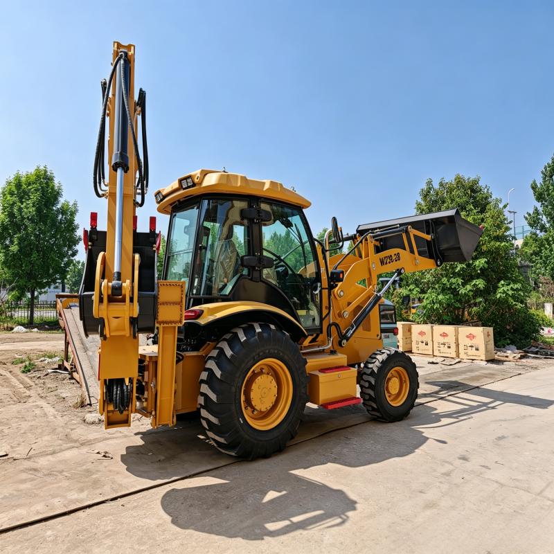 WZ38-28 Backhoe Loader, 8.2 Ton Total Weight, 85kW Yuchai Power, 1.2m³ Bucket Capacity