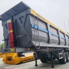 10-11m Rear Tipper Semi-Trailer, 3/4 Axles Optional, U-type High-strength Steel Body