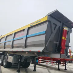 10-11m Rear Tipper Semi-Trailer, 3/4 Axles Optional, U-type High-strength Steel Body