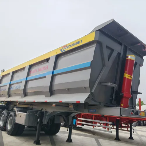 10-11m Rear Tipper Semi-Trailer, 3/4 Axles Optional, U-type High-strength Steel Body