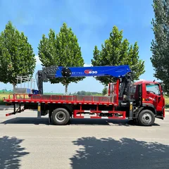 Chinese 4X2 Mounted Crane Truck with  8 Ton Telescopic Boom with 30m High-Altitude Work Platform