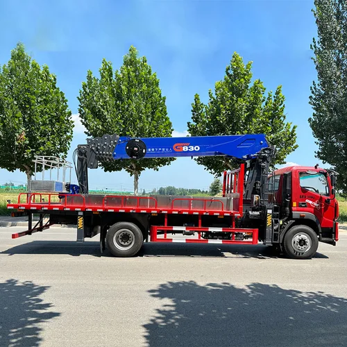 Chinese 4X2 Mounted Crane Truck with  8 Ton Telescopic Boom with 30m High-Altitude Work Platform