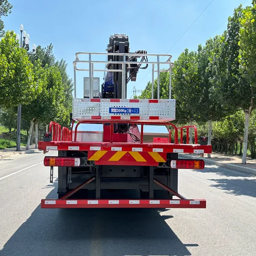 Chinese 4X2 Mounted Crane Truck with  8 Ton Telescopic Boom with 30m High-Altitude Work Platform