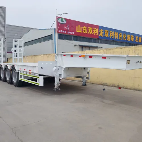 13m Low-bed Semi-trailer, 3/4/5 Axles Optional, 1200R24 Steel Wire Tires