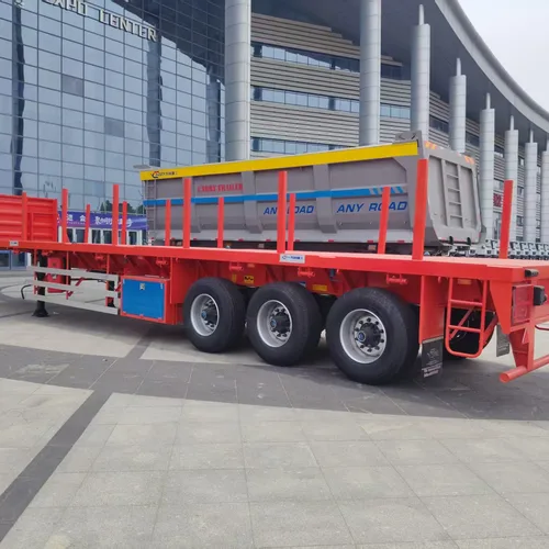 Multi-purpose Flatbed Semi-Trailer, Platform Length 2-13m Optional, for General Cargo Transport