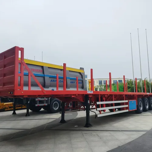 Multi-purpose Flatbed Semi-Trailer, Platform Length 2-13m Optional, for General Cargo Transport