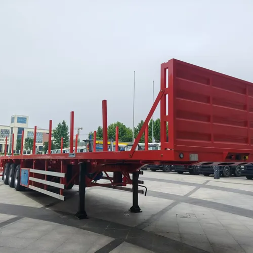 Multi-purpose Flatbed Semi-Trailer, Platform Length 2-13m Optional, for General Cargo Transport