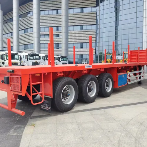 Multi-purpose Flatbed Semi-Trailer, Platform Length 2-13m Optional, for General Cargo Transport
