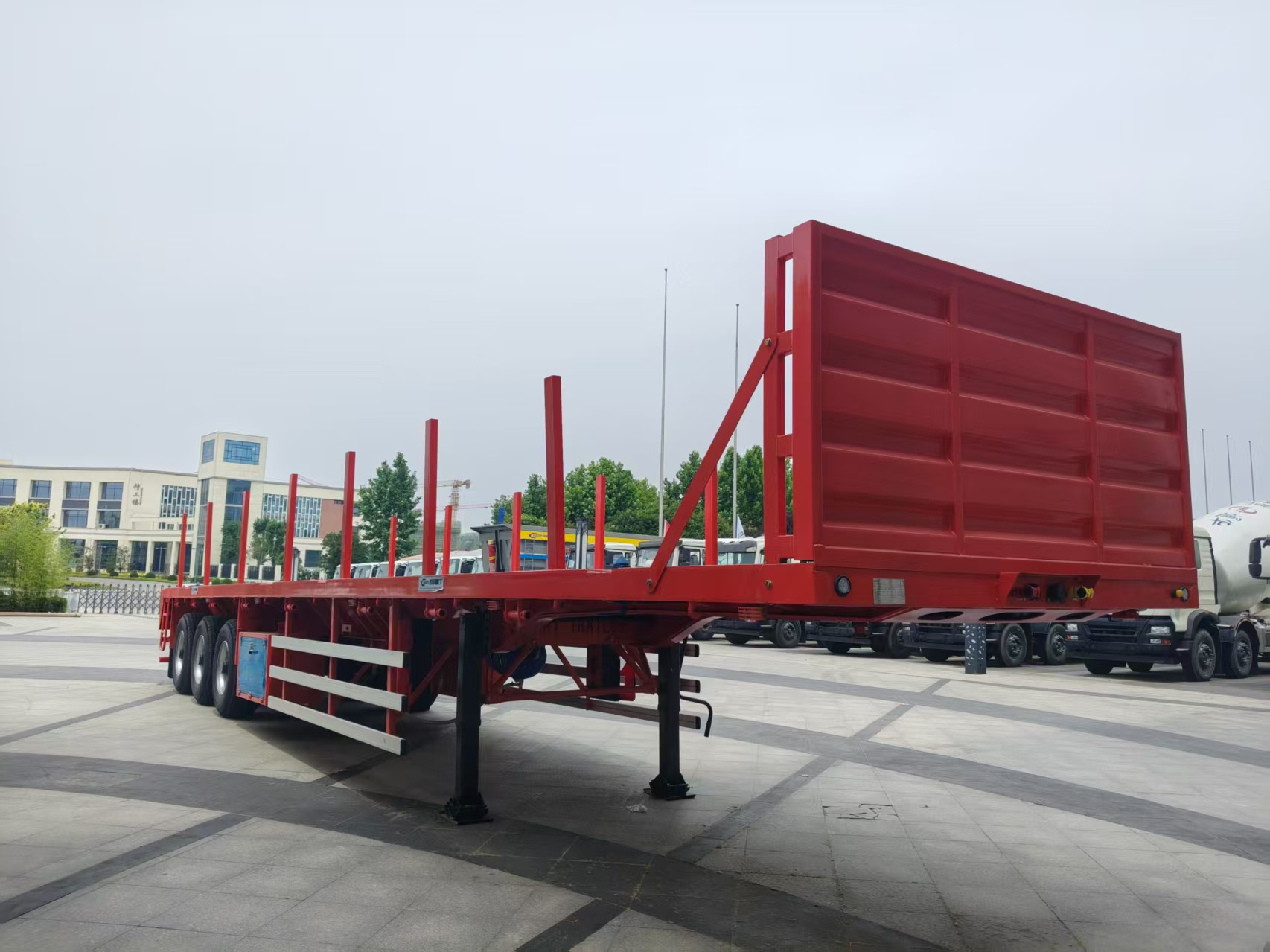 Multi-purpose Flatbed Semi-Trailer, Platform Length 2-13m Optional, for General Cargo Transport