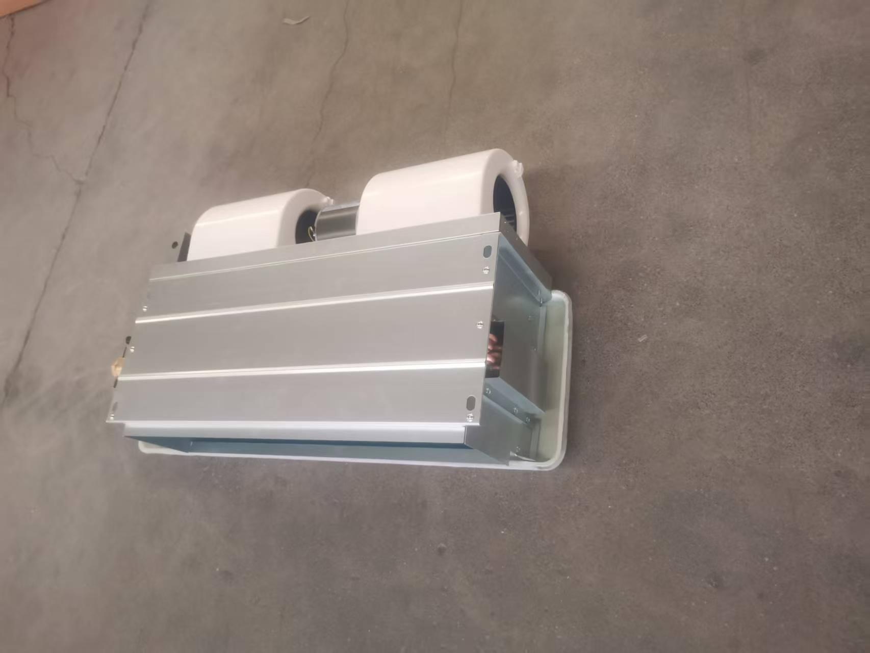 Horizontal Concealed Fan Coil Unit, Ducted Hidden Ceiling FCU, Water Cooling Heating Fan Coil for Hotel Office Central Air Conditioning