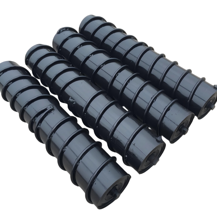 Return Idler  Belt Conveyor Parallel Return Idler | Mining Lower Return Roller | Anti-Tracking Comb & Spiral Cleaning Roller