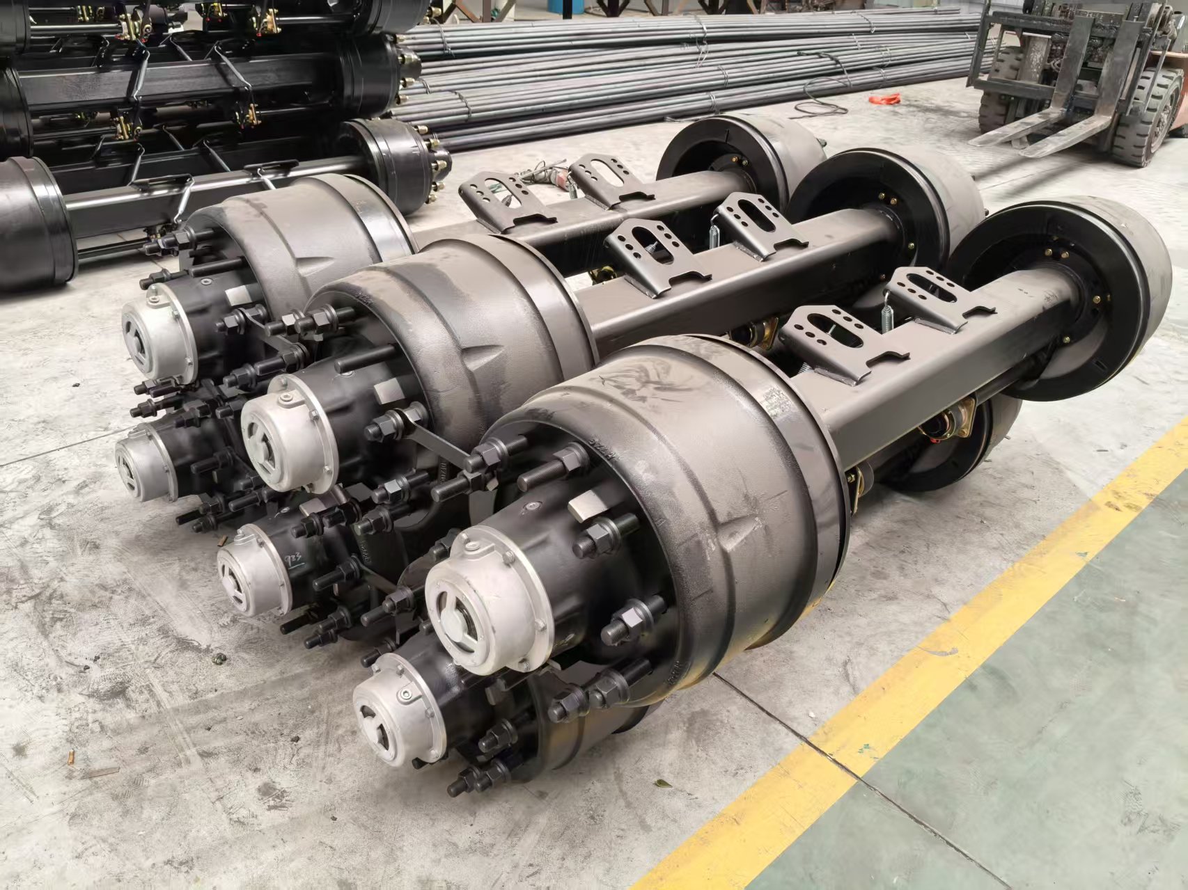 Trailer Axle for Cross-border Freight, Certified for Global Markets, Bulk Matching for Trailers