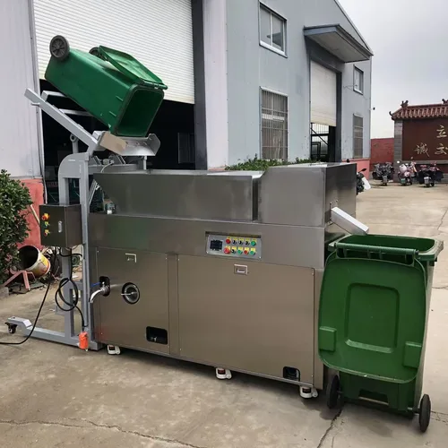 Bin Lifting & Tipping Machine for 120L/240L/660L Waste Bins, Labor-Saving Bin Feeder & Dumper