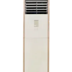Tempered Glass Vertical Cabinet Fan Coil Unit FP-204LM | Floor Standing Water Cooling Heating FCU for 55-60㎡ Room