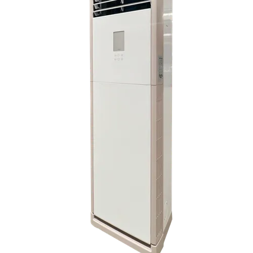 Tempered Glass Vertical Cabinet Fan Coil Unit FP-204LM | Floor Standing Water Cooling Heating FCU for 55-60㎡ Room