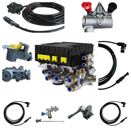 4S3M Trailer EBS Electronic Braking System, OEM 4801020630 Complete Assembly with Valves & Cables