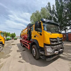 Foton Auman GTL 6×4 Combined Sewer Jetting & Suction Truck 22-24m³ National VI 25Ton High Pressure Vacuum Sewage Truck