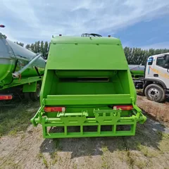 Rear Loader Compactor Garbage Truck, Hydraulic Compression Waste Collection Truck, Sanitation Refuse Compactor Truck for Municipal Environmental Sanitation