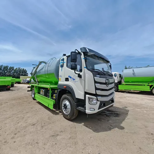 Foton 4×2 Septic Suction Truck 12/15m³ National VI Single Axle Sewage Vacuum Suction Tank Truck