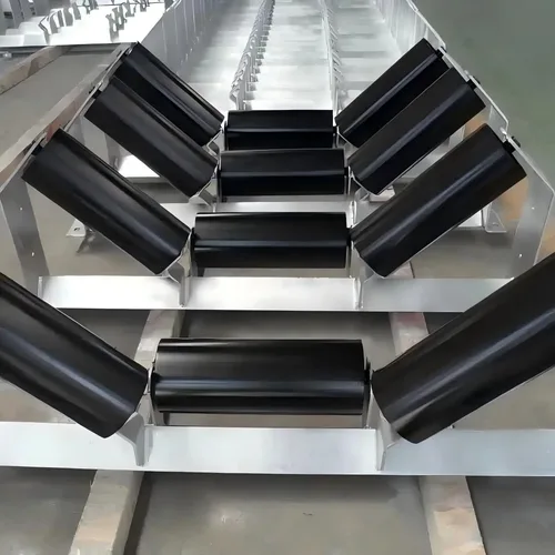 Idler Set / Roller Frame  Belt Conveyor Troughing Idler Set | Automatic Self-Aligning Roller Bracket | Mining Transition Idler Set Frame Assembly