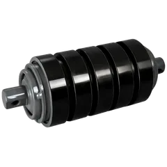 Impact Idler  Mining Rubber Impact Idler | Conveyor Loading Point Impact Roller | Heavy Duty Wear-Resistant Rubber Ring Roller