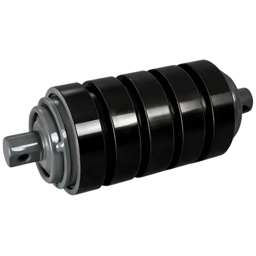 Impact Idler  Mining Rubber Impact Idler | Conveyor Loading Point Impact Roller | Heavy Duty Wear-Resistant Rubber Ring Roller