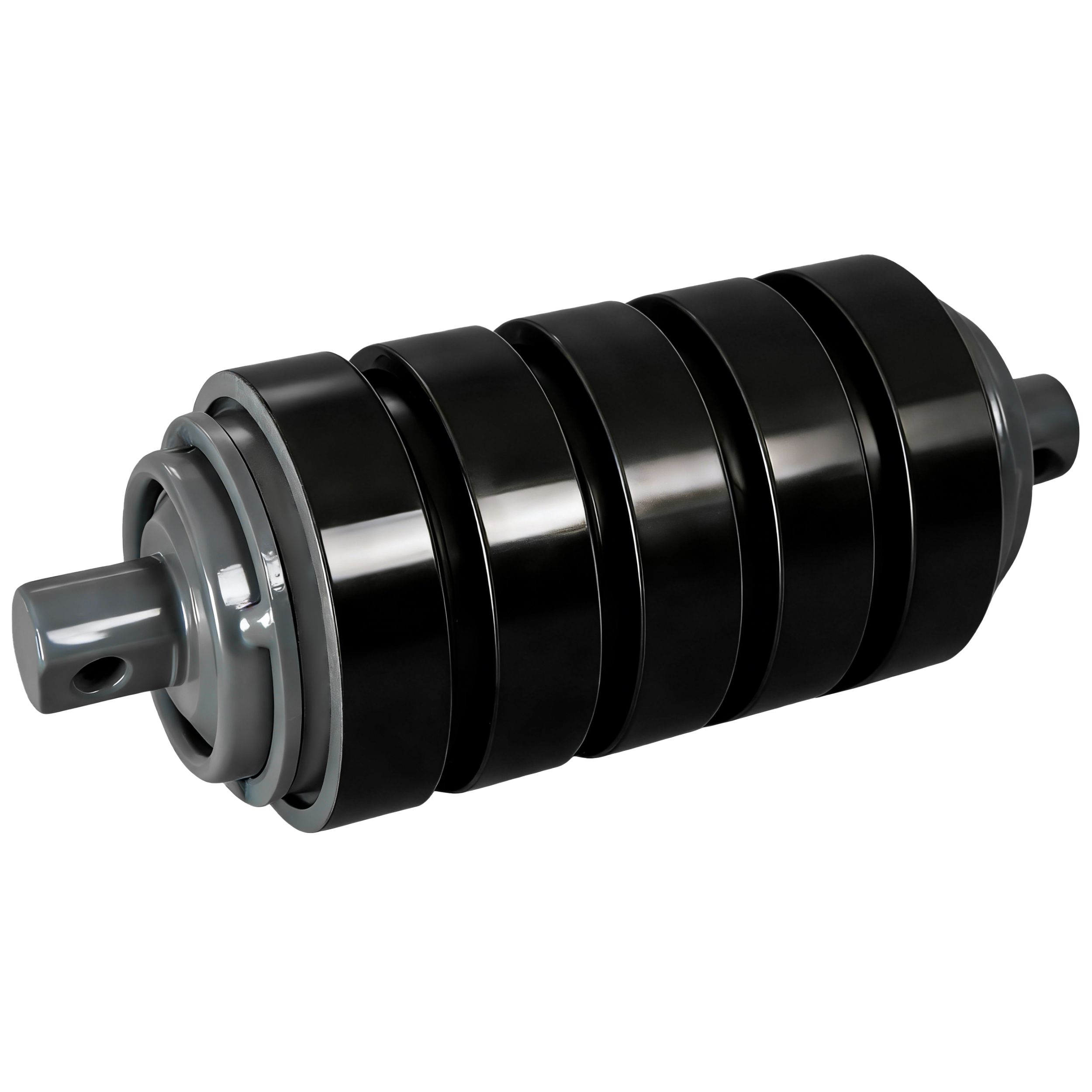Impact Idler  Mining Rubber Impact Idler | Conveyor Loading Point Impact Roller | Heavy Duty Wear-Resistant Rubber Ring Roller