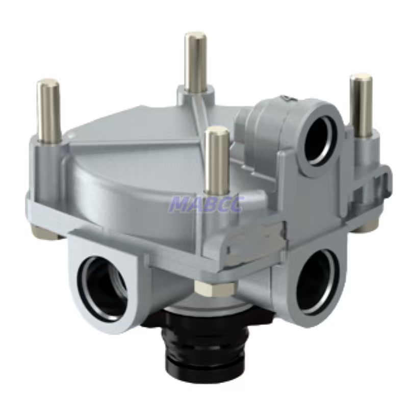 4-hole Relay Valve 9730110010 New Aluminum Alloy for Truck and Trailer Air Brake System