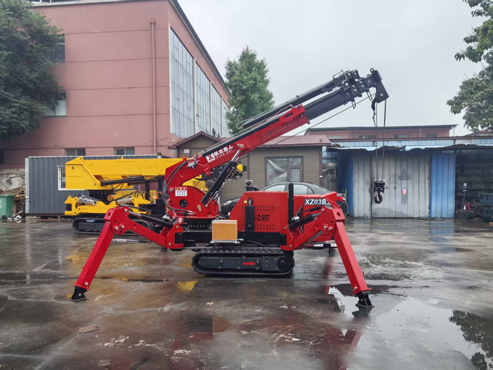 XZ03B 3 Ton Crawler Spider Crane, Compact Mini Hydraulic Crane for Narrow Construction Sites